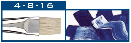 Štetce ArtCreation pre olej/ akryl/ gvaše - sada 3 ks Štetce ArtCreation pre olej/ akryl/ gvaše - sada 3 ks