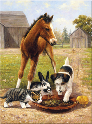 Maľovanie podľa čísiel A4- Zvieratká