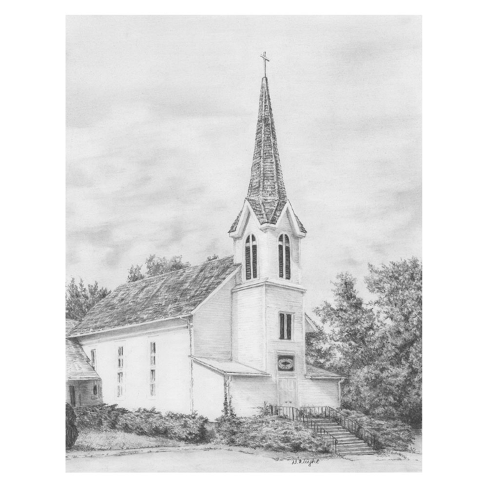 Kreatívna sada na skicovanie - Kostol