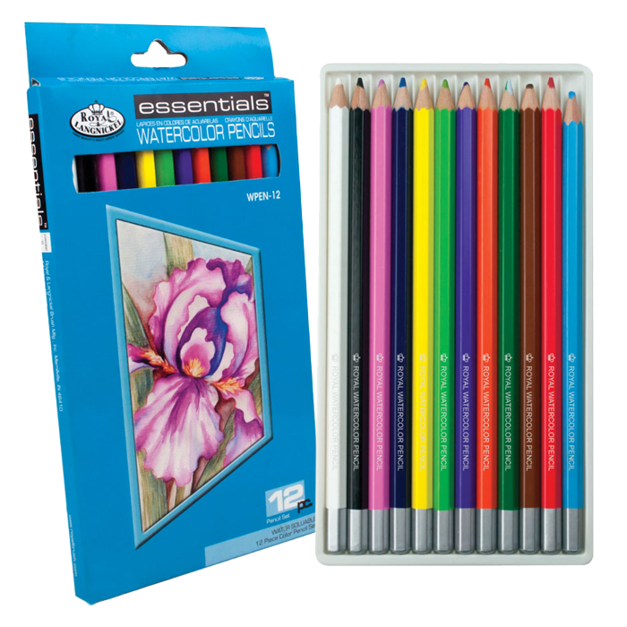 Akvarelové ceruzky Royal & Langnickel - sada 12 ks