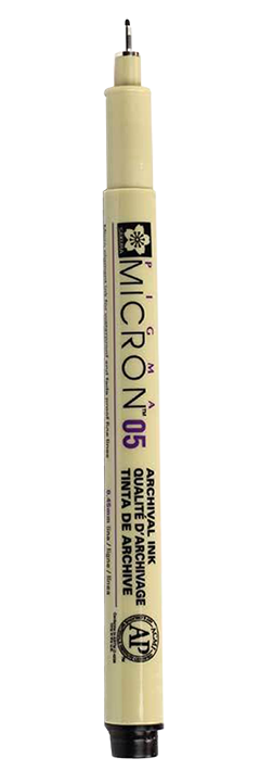 Technické pero SAKURA Pigma Micron® 05 - 0,45 mm čierne