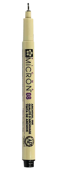 Technické pero SAKURA Pigma Micron® - 0,8 mm čierne