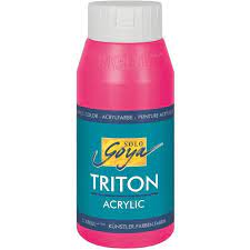 Kreul Akrylová farba SOLO GOYA Triton Fluorescentná ružová 750 ml