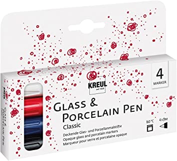 Kreul Marker na sklo a porcelán Classic Mix 4 ks