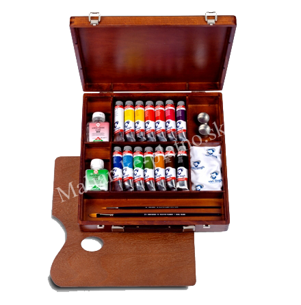 Akrylové farby Van Gogh - Inspiration drevený box 14 x 40 ml + príslušenstvo
