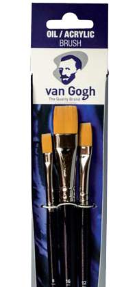 Štetce pre olej/akryl/gvaš Van Gogh 294 - set 3ks - 8 - 12 - 16