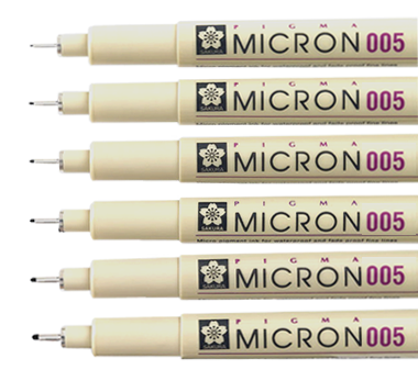 Technické pero SAKURA Pigma Micron® - 0,2 mm čierne