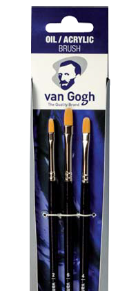 Štetce pre olej/akryl/kvaš Van Gogh 296 - set 3ks