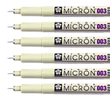 Technické pero SAKURA Pigma Micron® - 0,03 čierne