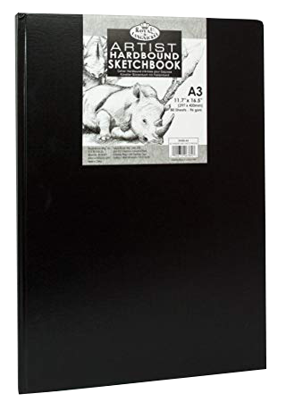 Royal Langnickel black sketch book - A3, 80 listov