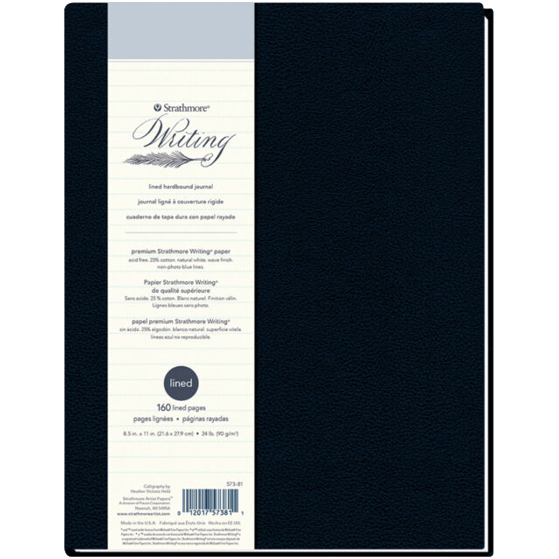 Strathmore Writing lined hardbound journal 21,6x27,9cm 90g 160ks