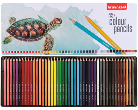 Sada farebných ceruziek Bruynzeel - Korytnačka - 45ks
