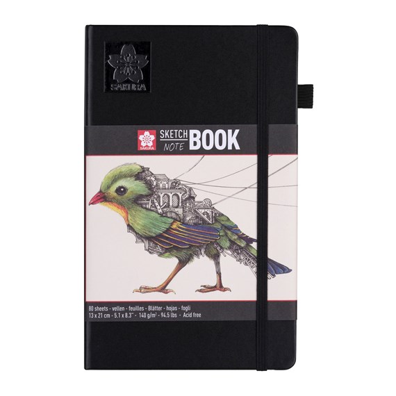 Sakura Blok na skicovanie s krémovo bielymi papiermi 13x21cm, 140g, 80 listov
