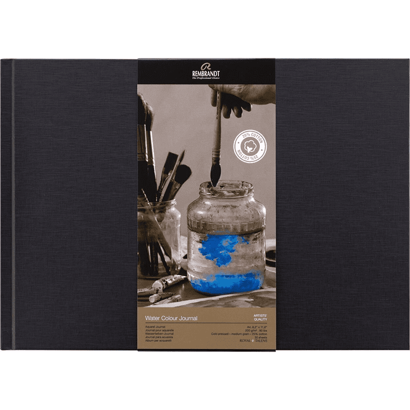 Blok papierov pre akvarel Rembrandt Journal A4, 200g, 30 listov, 25% cotton