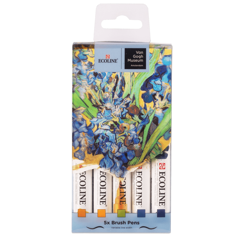 Sada akvarelových pier Ecoline - Irises - séria Van Gogh Museum