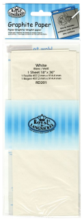 Grafitový biely papier Royal & Langnickel - 4 ks