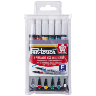Sakura Pen-touch fine farebný set - 6ks