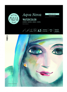 Blok na akvarelovú maľbu MUSA Aqva Nova A3, 300g, 12 listov