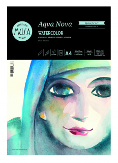 Blok na akvarelovú maľbu MUSA Aqva Nova A4, 300g, 12 listov