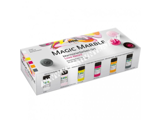 Kreul Sada farieb Hobby Line na mramorovanie- Magic Marble Love Neon 6x20 ml