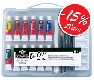 Olejové farby Royal Langnickel - Malý kufríkový set 12 x 12 ml