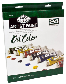 Set olejových farieb Royal & Langnickel - 24 x 21 ml