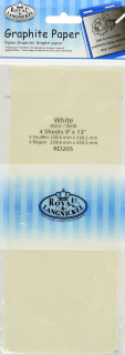 Grafitový biely papier Royal & Langnickel - 4 ks